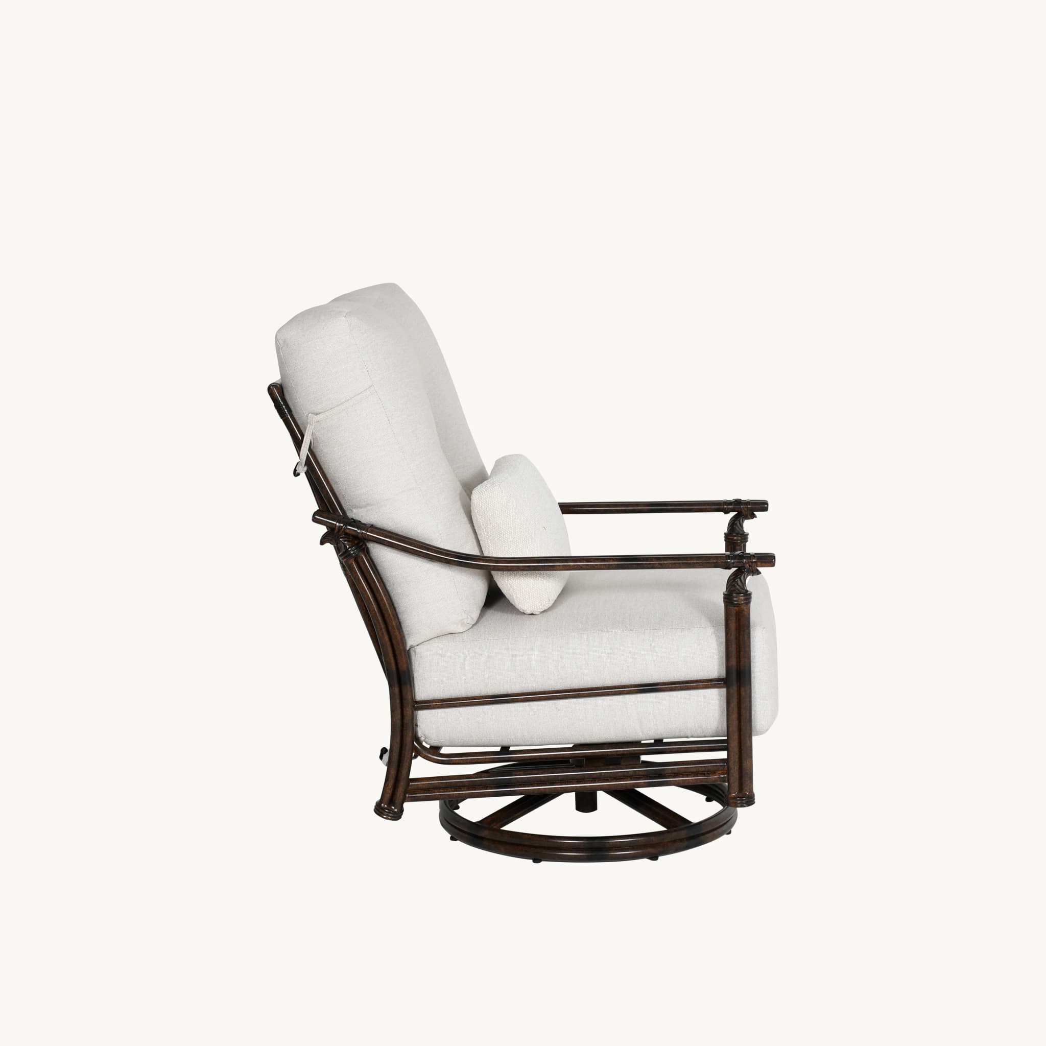 Coco Cushioned High Back Lounge Swivel Rocker - Castelle