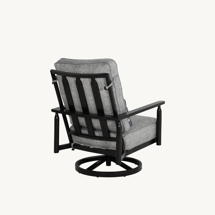 Holland Cushioned High Back Lounge Swivel Rocker - Castelle
