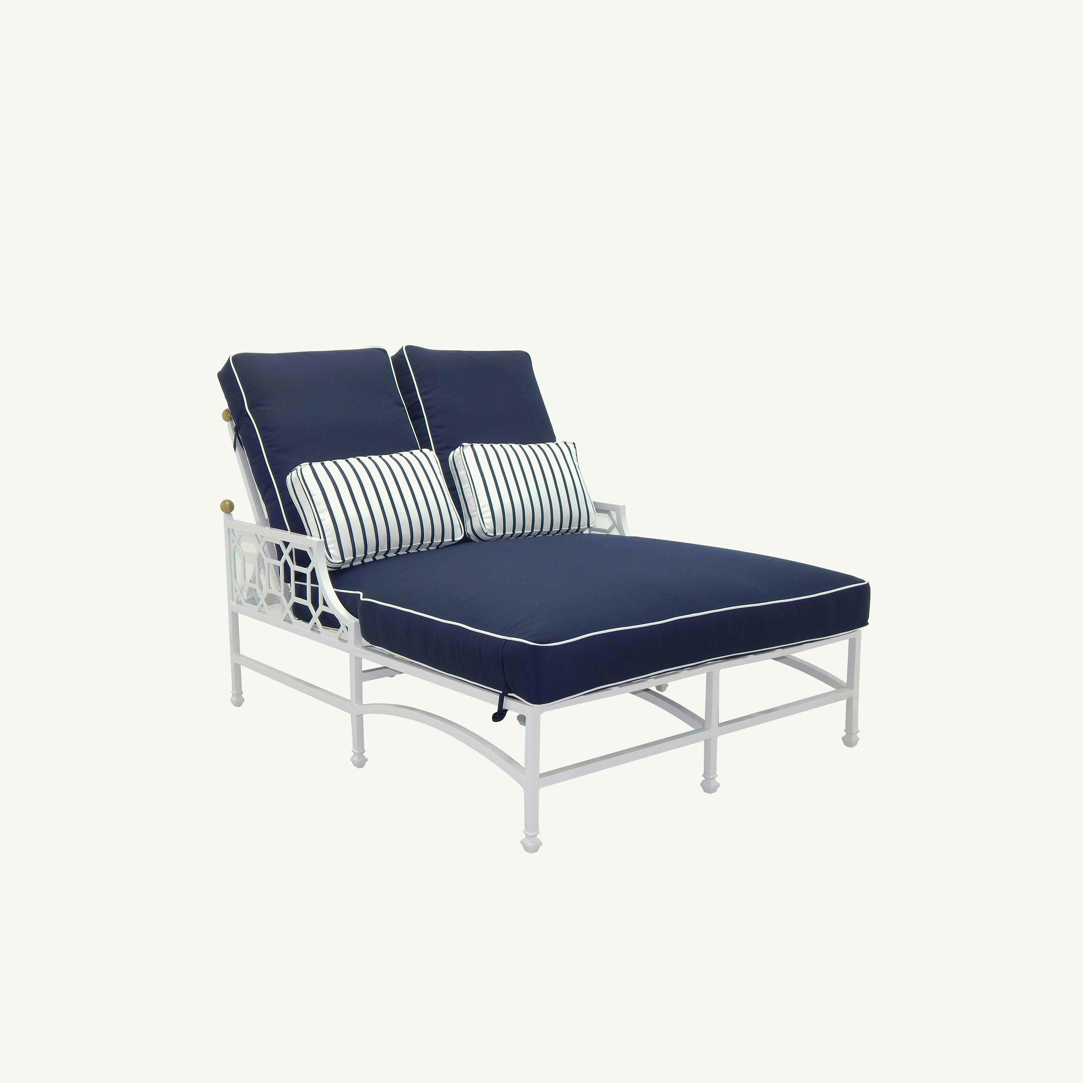Barclay Butera Adjustable Cushioned Double Chaise Lounge