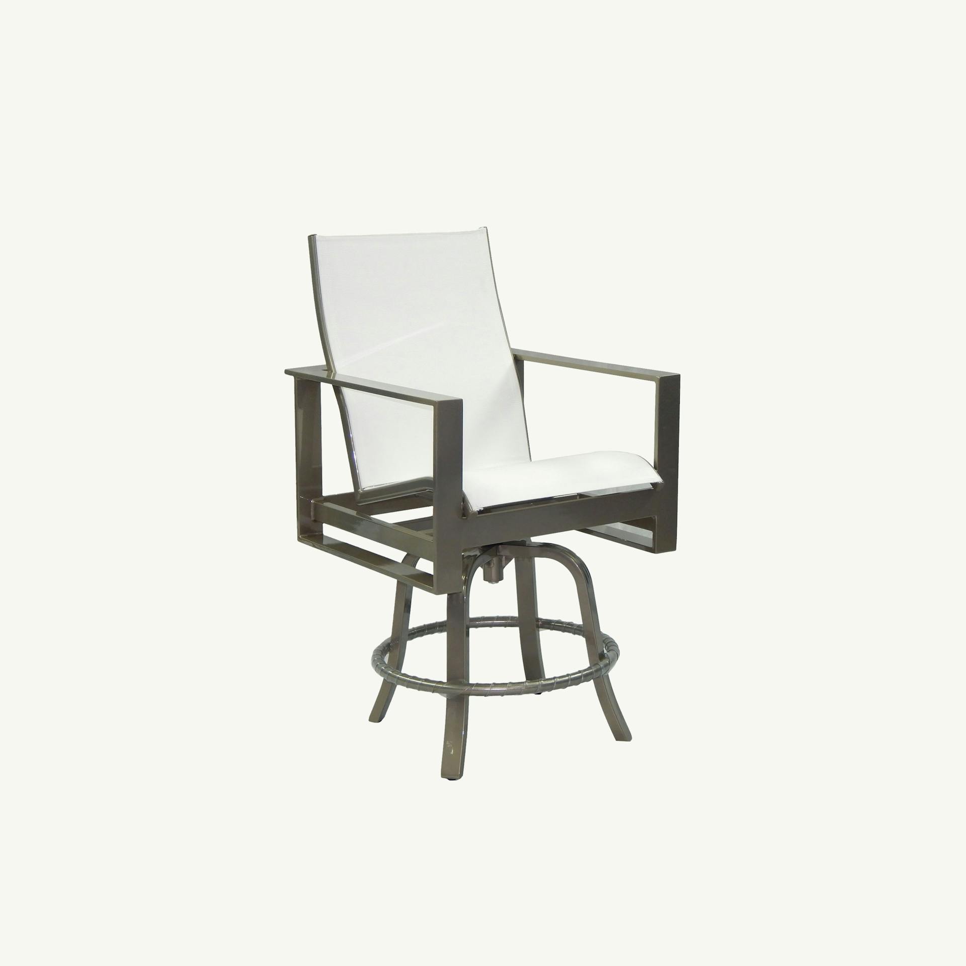 Park Place High Back Sling Swivel Counter Stool
