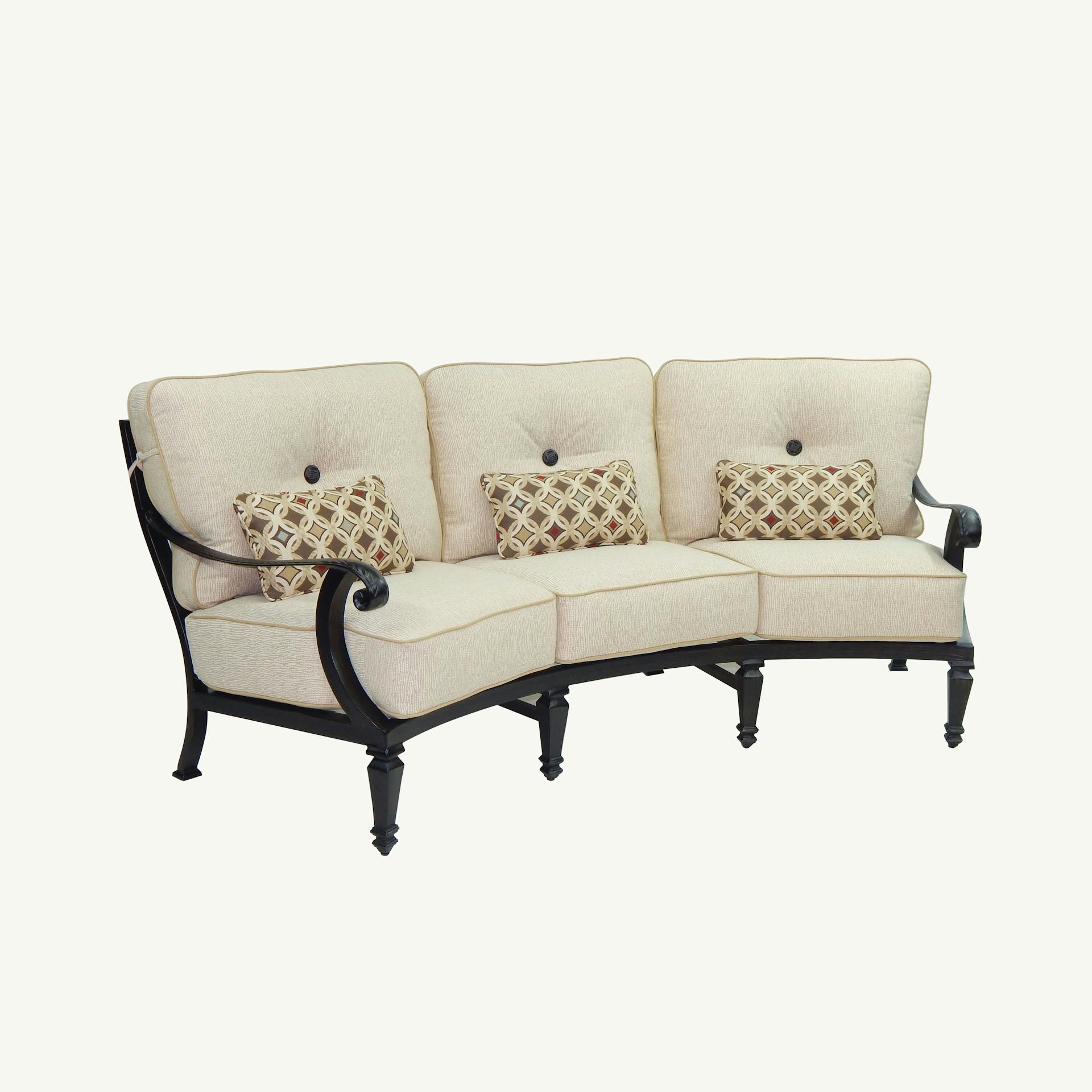 Bellagio Cushioned Crescent Sofa