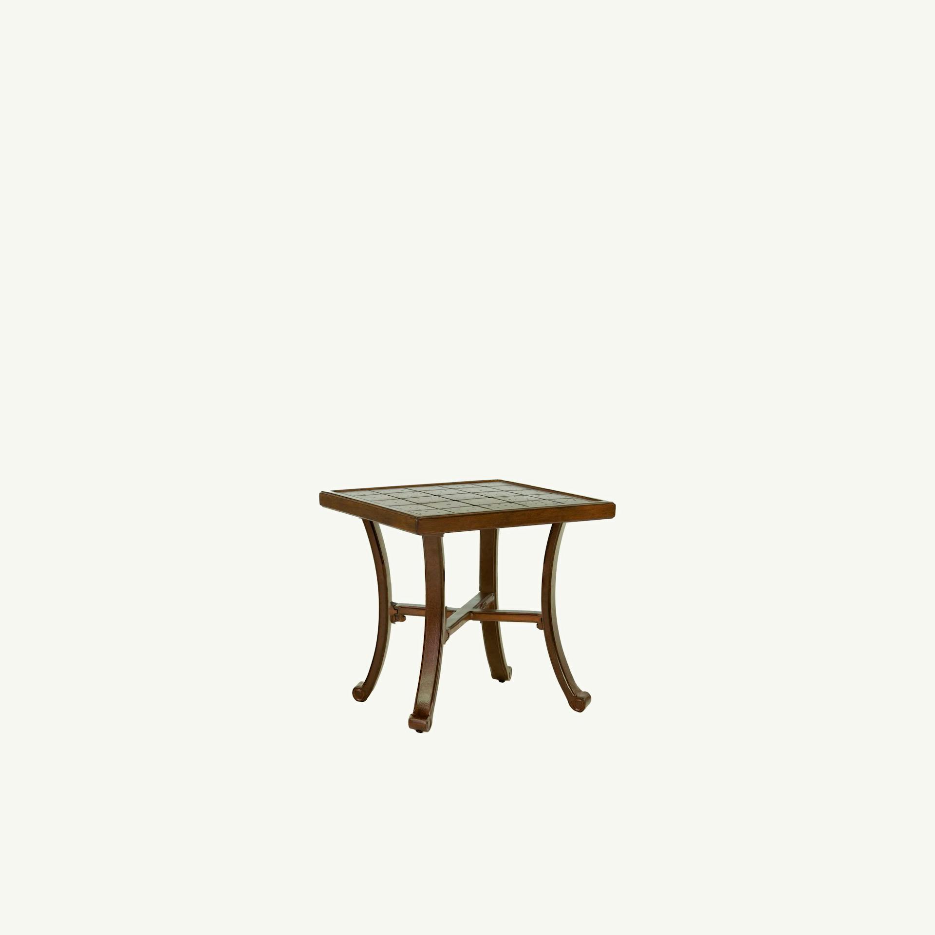 Vintage 20" Square Side Table