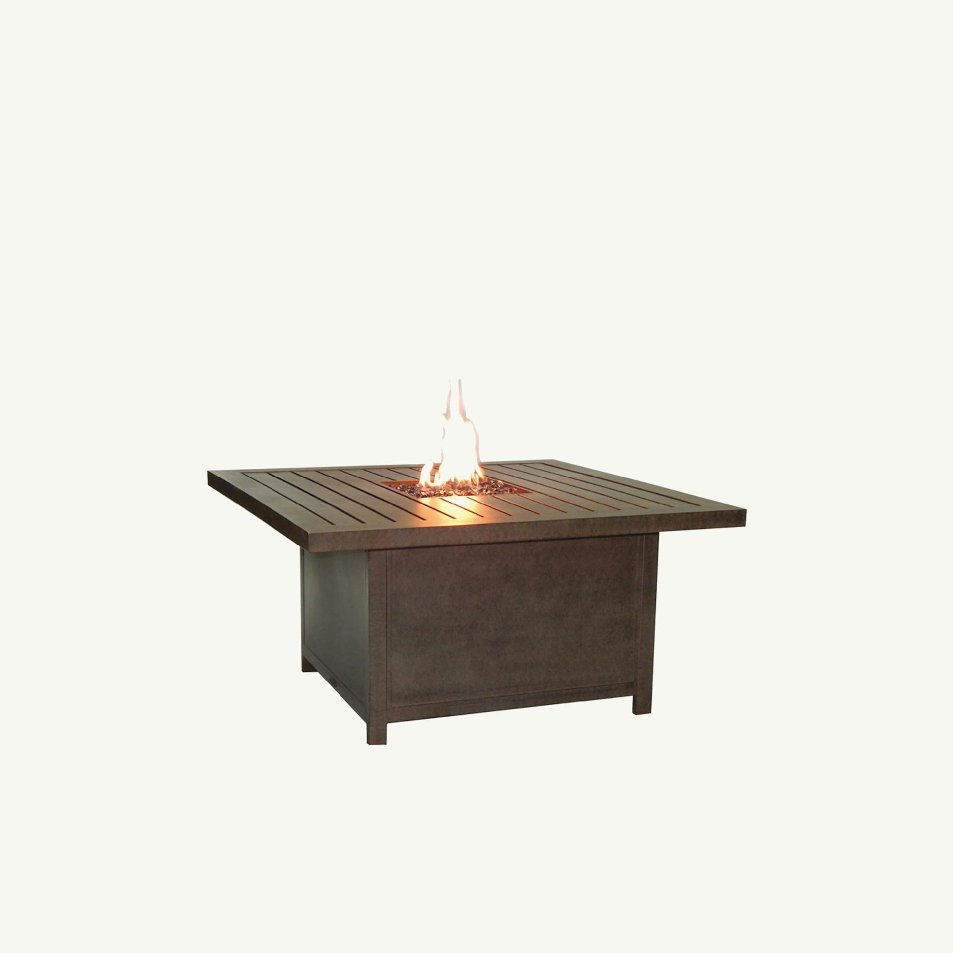 Moderna 36" X 52" Rectangular Coffee Table With Firepit