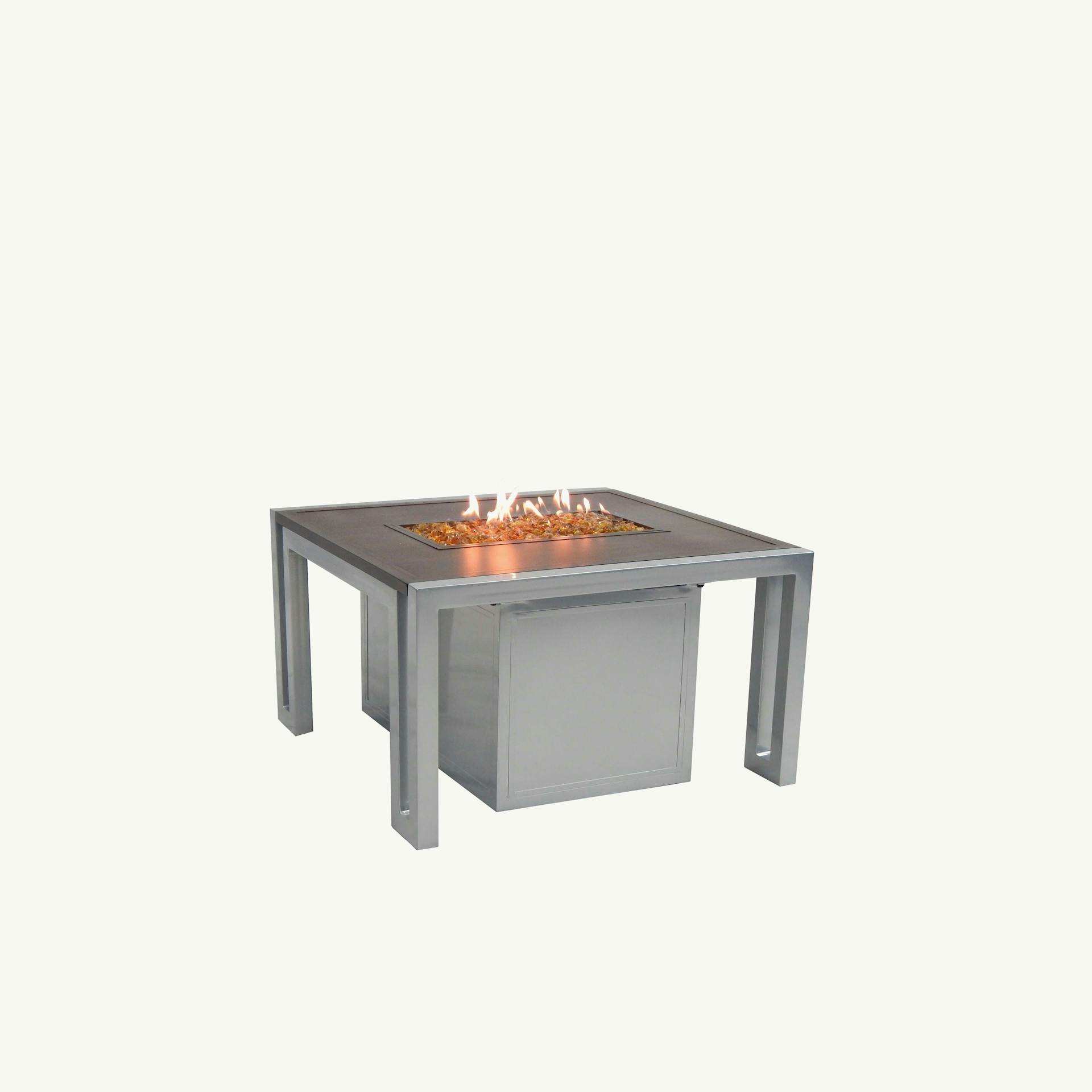 Icon 32" Square Coffee Table With Firepit